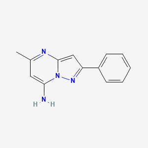 molecular formula C13H12N4 B4814842 5-methyl-2-phenylpyrazolo[1,5-a]pyrimidin-7-amine 