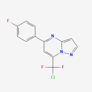 7-[chloro(difluoro)methyl]-5-(4-fluorophenyl)pyrazolo[1,5-a]pyrimidine