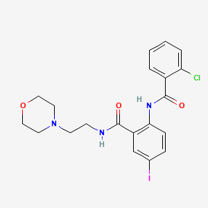 2-[(2-chlorobenzoyl)amino]-5-iodo-N-[2-(4-morpholinyl)ethyl]benzamide