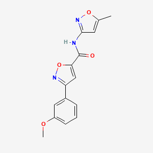 3-(3-methoxyphenyl)-N-(5-methyl-3-isoxazolyl)-5-isoxazolecarboxamide