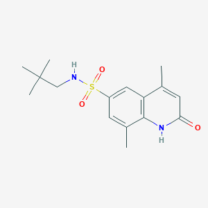 N-(2,2-dimethylpropyl)-4,8-dimethyl-2-oxo-1,2-dihydro-6-quinolinesulfonamide