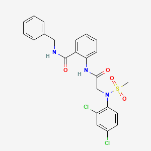 N-benzyl-2-{[N-(2,4-dichlorophenyl)-N-(methylsulfonyl)glycyl]amino}benzamide