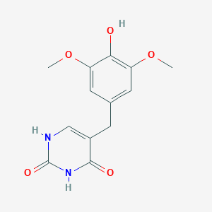 B048150 5-(4-Hydroxy-3,5-dimethoxybenzyl)pyrimidine-2,4-diol CAS No. 21253-60-1