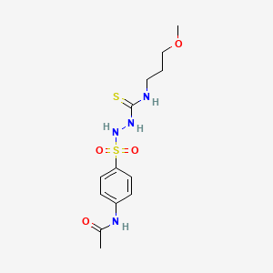 N-{4-[(2-{[(3-methoxypropyl)amino]carbonothioyl}hydrazino)sulfonyl]phenyl}acetamide