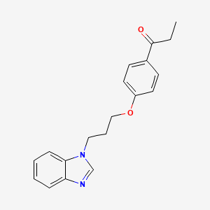 1-{4-[3-(1H-benzimidazol-1-yl)propoxy]phenyl}-1-propanone