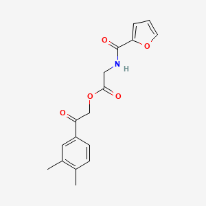 [2-(3,4-Dimethylphenyl)-2-oxoethyl] 2-(furan-2-carbonylamino)acetate