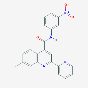 7,8-DIMETHYL-N~4~-(3-NITROPHENYL)-2-(2-PYRIDYL)-4-QUINOLINECARBOXAMIDE