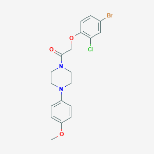 molecular formula C19H20BrClN2O3 B481512 1-[(4-Bromo-2-chlorophenoxy)acetyl]-4-(4-methoxyphenyl)piperazine CAS No. 573944-35-1