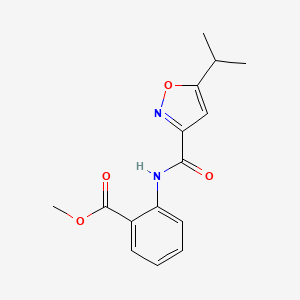 methyl 2-{[(5-isopropyl-3-isoxazolyl)carbonyl]amino}benzoate