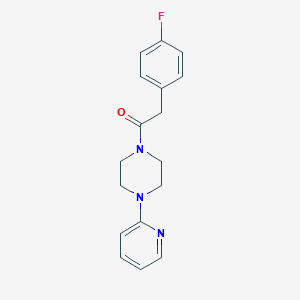 2-(4-FLUOROPHENYL)-1-[4-(2-PYRIDYL)PIPERAZINO]-1-ETHANONE