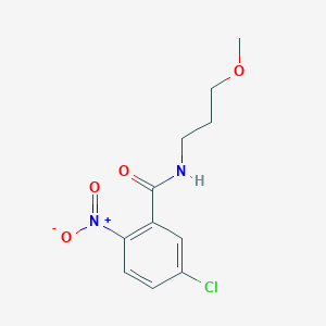 molecular formula C11H13ClN2O4 B4815158 5-chloro-N-(3-methoxypropyl)-2-nitrobenzamide 