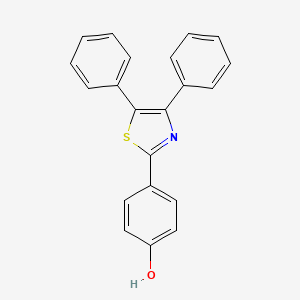 molecular formula C21H15NOS B4815170 4-(4,5-diphenyl-1,3-thiazol-2-yl)phenol 