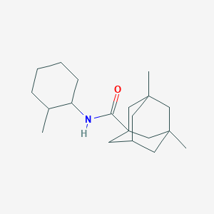 molecular formula C20H33NO B4815175 3,5-dimethyl-N-(2-methylcyclohexyl)-1-adamantanecarboxamide 