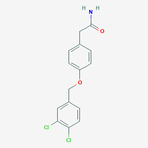 2-{4-[(3,4-dichlorobenzyl)oxy]phenyl}acetamide