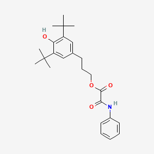 3-(3,5-di-tert-butyl-4-hydroxyphenyl)propyl anilino(oxo)acetate