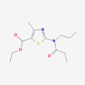 ethyl 4-methyl-2-[propionyl(propyl)amino]-1,3-thiazole-5-carboxylate