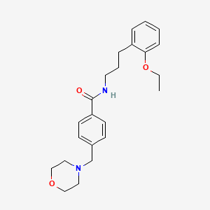 N-[3-(2-ethoxyphenyl)propyl]-4-(4-morpholinylmethyl)benzamide