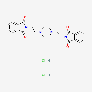 2,2'-(1,4-piperazinediyldi-2,1-ethanediyl)bis(1H-isoindole-1,3(2H)-dione) dihydrochloride