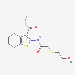 methyl 2-({[(2-hydroxyethyl)thio]acetyl}amino)-4,5,6,7-tetrahydro-1-benzothiophene-3-carboxylate