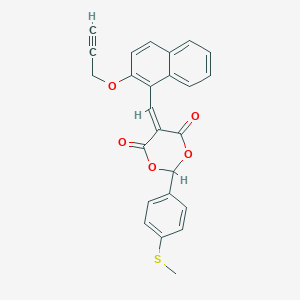 2-[4-(methylthio)phenyl]-5-{[2-(2-propyn-1-yloxy)-1-naphthyl]methylene}-1,3-dioxane-4,6-dione