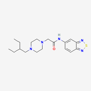 N-2,1,3-benzothiadiazol-5-yl-2-[4-(2-ethylbutyl)-1-piperazinyl]acetamide