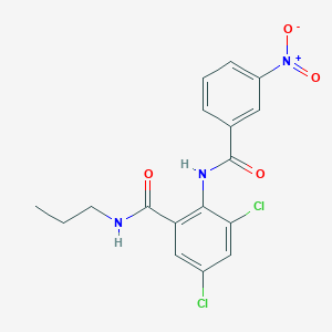 3,5-dichloro-2-[(3-nitrobenzoyl)amino]-N-propylbenzamide