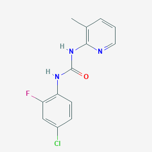 molecular formula C13H11ClFN3O B4815342 N-(4-chloro-2-fluorophenyl)-N'-(3-methyl-2-pyridinyl)urea 