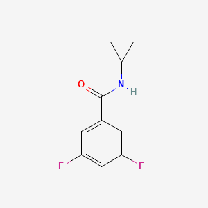 molecular formula C10H9F2NO B4815353 N-cyclopropyl-3,5-difluorobenzamide 