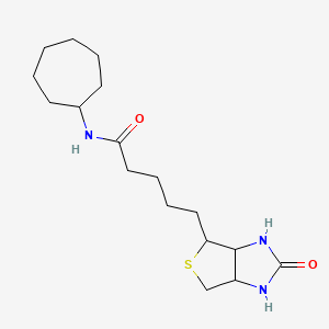 N-cycloheptyl-5-(2-oxohexahydro-1H-thieno[3,4-d]imidazol-4-yl)pentanamide