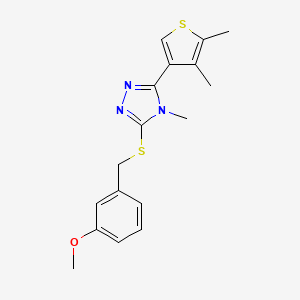 3-(4,5-dimethyl-3-thienyl)-5-[(3-methoxybenzyl)thio]-4-methyl-4H-1,2,4-triazole