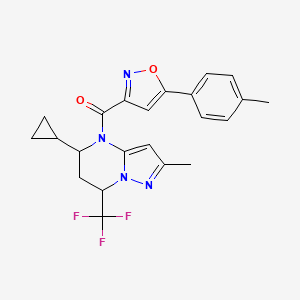 5-cyclopropyl-2-methyl-4-{[5-(4-methylphenyl)-3-isoxazolyl]carbonyl}-7-(trifluoromethyl)-4,5,6,7-tetrahydropyrazolo[1,5-a]pyrimidine