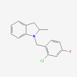 1-(2-chloro-4-fluorobenzyl)-2-methylindoline