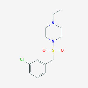 1-[(3-chlorobenzyl)sulfonyl]-4-ethylpiperazine