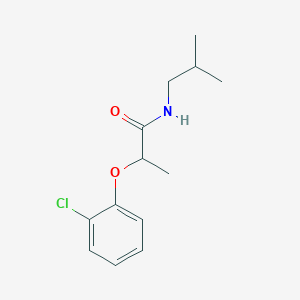 molecular formula C13H18ClNO2 B4815437 2-(2-chlorophenoxy)-N-isobutylpropanamide 