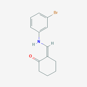 (2Z)-2-[(3-bromoanilino)methylidene]cyclohexan-1-one