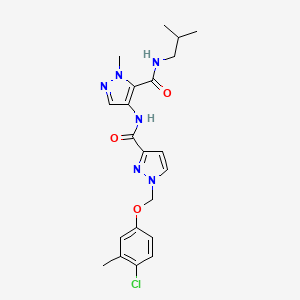 1-[(4-chloro-3-methylphenoxy)methyl]-N-{5-[(isobutylamino)carbonyl]-1-methyl-1H-pyrazol-4-yl}-1H-pyrazole-3-carboxamide