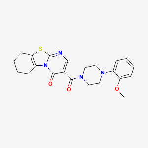 3-{[4-(2-methoxyphenyl)-1-piperazinyl]carbonyl}-6,7,8,9-tetrahydro-4H-pyrimido[2,1-b][1,3]benzothiazol-4-one