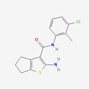 2-amino-N-(3-chloro-2-methylphenyl)-5,6-dihydro-4H-cyclopenta[b]thiophene-3-carboxamide