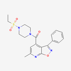 4-{[4-(ethylsulfonyl)-1-piperazinyl]carbonyl}-6-methyl-3-phenylisoxazolo[5,4-b]pyridine