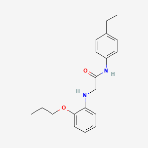 N-(4-ethylphenyl)-2-((2-propoxyphenyl)amino)acetamide