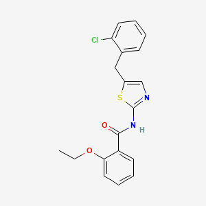 molecular formula C19H17ClN2O2S B4815516 N-[5-(2-chlorobenzyl)-1,3-thiazol-2-yl]-2-ethoxybenzamide 