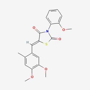 5-(4,5-dimethoxy-2-methylbenzylidene)-3-(2-methoxyphenyl)-1,3-thiazolidine-2,4-dione