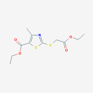 ethyl 2-[(2-ethoxy-2-oxoethyl)thio]-4-methyl-1,3-thiazole-5-carboxylate