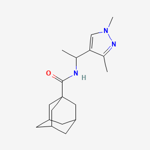 N-[1-(1,3-dimethyl-1H-pyrazol-4-yl)ethyl]-1-adamantanecarboxamide