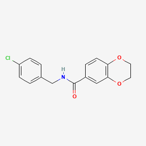 N-(4-chlorobenzyl)-2,3-dihydro-1,4-benzodioxine-6-carboxamide