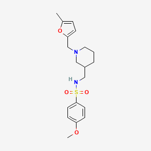 4-methoxy-N-({1-[(5-methyl-2-furyl)methyl]-3-piperidinyl}methyl)benzenesulfonamide