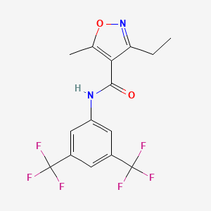 N-[3,5-bis(trifluoromethyl)phenyl]-3-ethyl-5-methyl-4-isoxazolecarboxamide