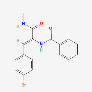 molecular formula C17H15BrN2O2 B4815668 N-{2-(4-bromophenyl)-1-[(methylamino)carbonyl]vinyl}benzamide 