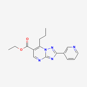 molecular formula C16H17N5O2 B4815676 Ethyl 7-propyl-2-(pyridin-3-yl)[1,2,4]triazolo[1,5-a]pyrimidine-6-carboxylate 