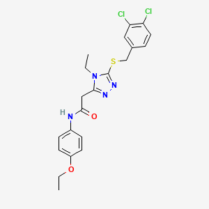 2-{5-[(3,4-dichlorobenzyl)thio]-4-ethyl-4H-1,2,4-triazol-3-yl}-N-(4-ethoxyphenyl)acetamide